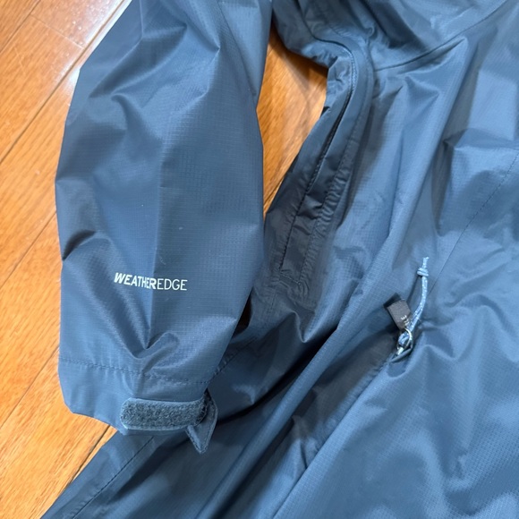 Eddie Bauer WeatherEdge Cloud Cap Rain Jacket Women's XL Storm Blue Pit Zips - Picture 4 of 12
